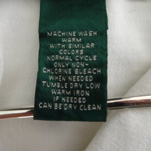 Ralph Lauren Ankle Zipper Jeans Women's Size 14 White Stretch Denim NEW - Picture 11 of 11